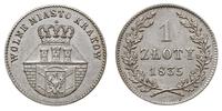 1 złoty 1835, Wiedeń, piękne, Bitkin 1, Plage 29