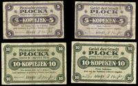 dawny zabór rosyjski, 5 i 10 kopiejek, ważne do 1.1.1919
