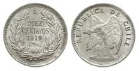 10 centavos 1919/So, Santiago, srebro "400", wyś