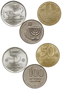lot: 1 x 5 lirot (1978), 1 x 100 sheqalim (1985)