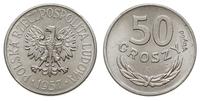 50 groszy 1957, Warszawa, wklęsły napis PRÓBA - 