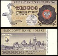 200.000 złotych 1.12.1989, E 5729003, bardzo ład