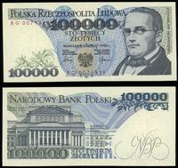 100.000 złotych 1.02.1990, serai BG 0071335, bar