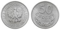 50 groszy 1957, Warszawa, aluminium, wyśmienite,