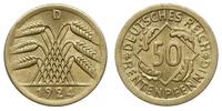 50 rentenpfennig 1924 D, Monachium, piękne, AKS 