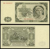 50 złotych 01.07.1948, seria EG, numeracja 00000