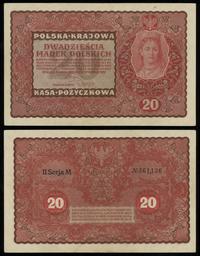 20 marek polskich 23.08.1919, seria II-M, numera