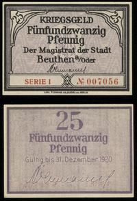 25 fenigów 31.12.1920, Seria I, numeracja 007056