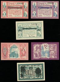 zestaw: 10, 25, 50 fenigów 1921, razem 3 sztuki,