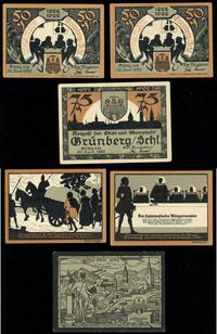 zestaw: 2 x 50 fenigów i 75 fenigów 1922 (ważne 