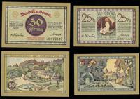 zestaw: 25 i 50 fenigów 1921, razem 2 sztuki, Gr