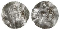 denar 975-1002, Moguncja, Aw: Popiersie arcybisk