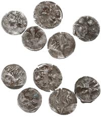 zestaw denarów miejskich XV w., 3 x Trzebiatów (
