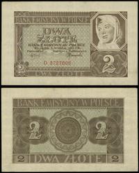 2 złote 1.03.1940, seria D, numeracja 3727008, p