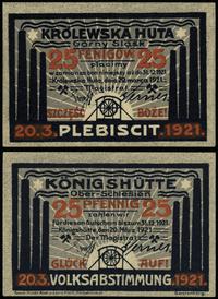 25 fenigów 20.03.1921, banknot plebiscytowy, wyś