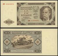 10 złotych 1.07.1948, seria AW, numeracja 416068