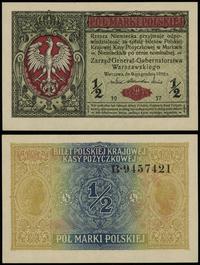 1/2 marki polskiej 09.12.1916, "Generał", seria 