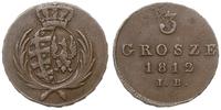 3 grosze 1812/I.B., Warszawa, Iger KW.12.1.a, Pl