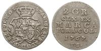 2 grosze srebrne (półzłotek) 1767 FS, Warszawa