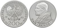200 złotych 1982, Szwajcaria, Jan Paweł II, miej