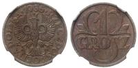 1 grosz 1935, Warszawa, piękne, moneta w pudełku