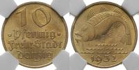 10 fenigów 1932, Berlin, "Dorsz", moneta w pudeł