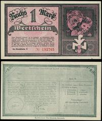 1 Reichs Mark'a ważna do 31.03.1943, bon pomocy 