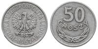 50 groszy 1967, Warszawa, rzadki rocznik, Parchi