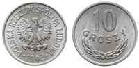 10 groszy 1962, Warszawa, wyśmienite, rzadszy ro