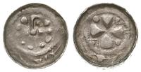 denar X-XI wiek, Aw: Krzyż patriarchalny, Rw: Kr