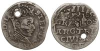 trojak 1585, Ryga, moneta z dziurką, Iger R.85.1