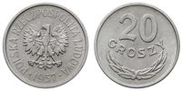 20 groszy 1957, Warszawa, aluminium, piękne, Par