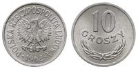 10 groszy 1962, Warszawa, aluminium, rzadkie w t