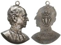 medalik z popiersiem papieża, na odwrocie LEG P 