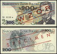 200 złotych 1.06.1982, seria BU 0000000, WZÓR/SP