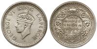 rupia 1944, Bombaj, srebro "500", piękna, KM 557
