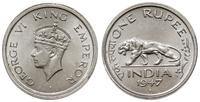 rupia 1947, Bombaj, nikiel, piękny blask mennicz