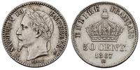 50 centimów 1867/BB, Strassburg, piękny egzempla