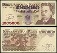 1.000.000 złotych 16.11.1993, seria H 4070803, u