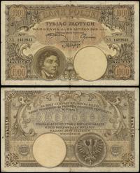 1.000 złotych 28.02.1919, seria A 1412841, rzadk