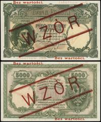5.000 złotych 28.02.1919, seria A 268167, po obu