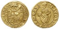 dukat 1555, Salzburg, złoto 3.35 g, na obrzeżu ś