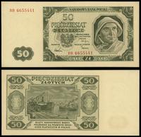 50 złotych 1.07.1948, seria BB, numeracja 665544