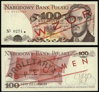 100 złotych 1.06.1979, seria EU, numeracja 00000
