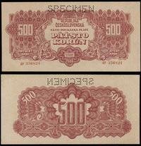 500 koron 1944, seria АУ, numeracja 356824 perfo