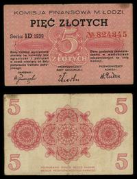 5 złotych 1939, seria 1D 824345, Jabł. 4217