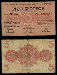 5 złotych 1939, seria 1D 026086, Jabł. 4217