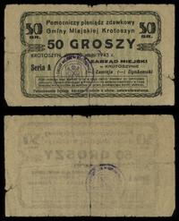 50 groszy 30.05.1945, seria A, naderwania, rzadk