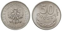 50 groszy 1957, Warszawa, PRÓBA-NIKIEL, nakład 5