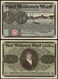 5 milionów marek 13.08.1923, numeracja 102510, p